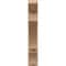 Ekena Millwork 8-in W x 38-in D x 46-in H Balboa Slat Rough Cedar Woodgrain TimberThane Outlooker, Primed Tan OUTUR080X38X46BOA24RCPR - alternate 3